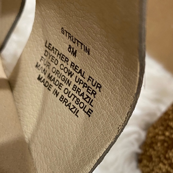 New! Matisse Struttin Natural Spot Wedge Sandal - Picture 7 of 9